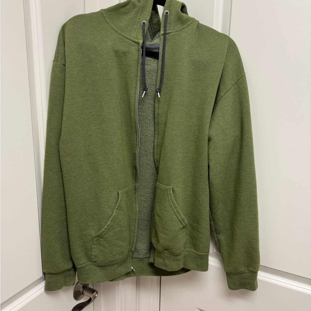 Fruit of the Loom Olive Green Fleece Jacket